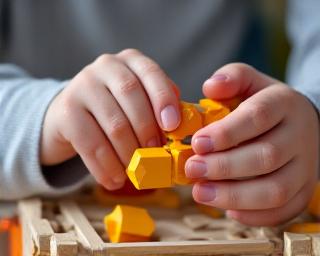Detail of educational toy testing